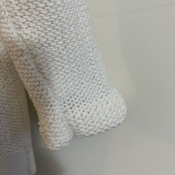 Helmut Lang Deep V Fisherman Knit Dropped Shoulder Cotton Blend Sweater Small - Picture 11 of 11